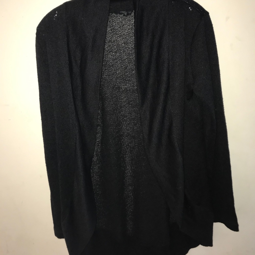 Black mid calf length cardigan
